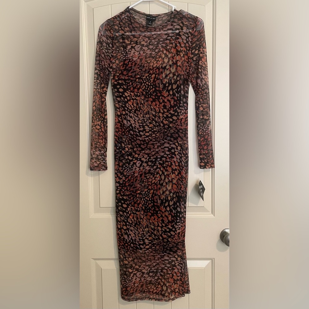 Kate & Lily Bodycon Midi Dress with Long Sleeves for Cocktail Sz 6